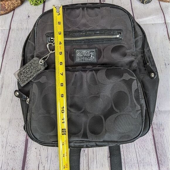 Coach Signature Daisy Poppy Backpack - Picture 11 of 13